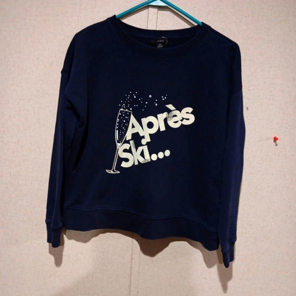 J.crew University terry "Après Ski" sweatshirt Semi New Size Xs - Picture 1 of 6